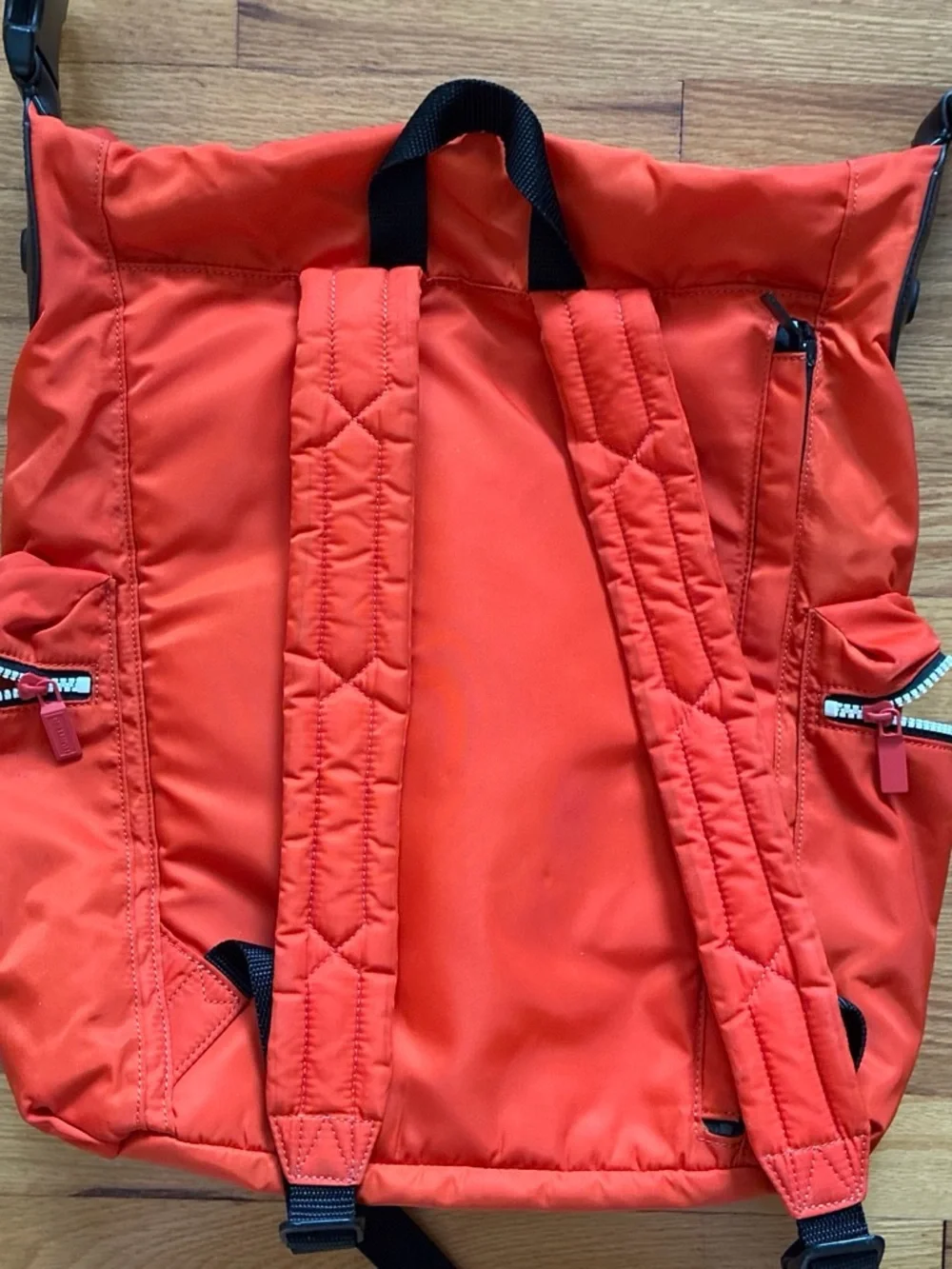 Hunter Bright Orange Nylon Shoulder Backpack